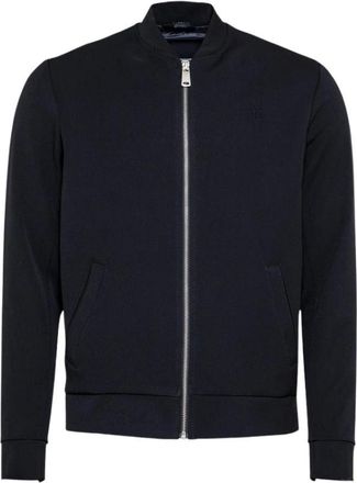 Les Deux Hoodies & sweatvesten, Heren, Blauw, L, Polyester, Stijlvolle Pullover Sweater