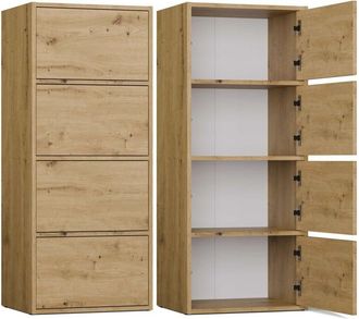 Topeshop Alma Artisan Oak Chest Of Drawers Storage Cabinet With Drawers