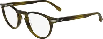 Lacoste L2966 275 Striped Khaki 50mm