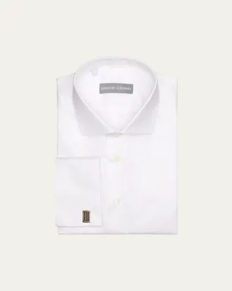 Bergdorf Goodman Mens Cotton Twill French-Cuff Dress Shirt