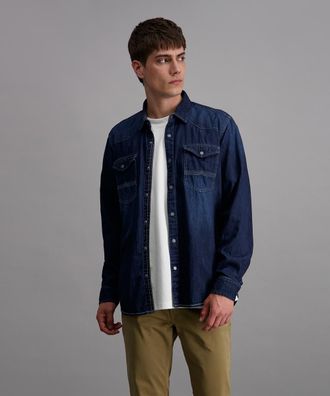 Pioneer Authentic Jeans Jeanshemd, Damen, Gr. XL, N-Gr, indigo, Denim/Jeans, Obermaterial: 100% Baumwolle, PIONEER AUTHENTIC JEANS, regular fit, 1-Knopf-Manschette, Hemden Je