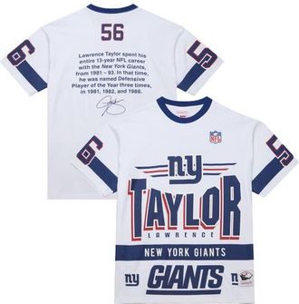 Mitchell & Ness Mens Mitchell & Ness Lawrence Taylor White New York Giants Name & Number Team Origins Vintage Logo T-Shirt at Nordstrom, Size X-Large