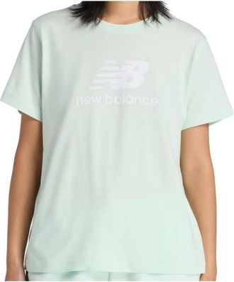 New Balance Sport Essentials Jersey Logo T-Shirt T-Shirt f&uuml;r Damen | wei&szlig;