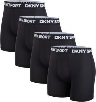 DKNY Pack of 4 Boxer Briefs in Black/black/black/black at Nordstrom Rack, Size X-Large