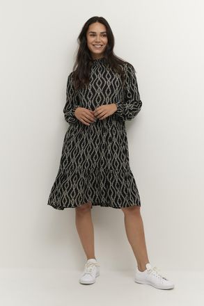 Kaffe Jurk Loose fit black white