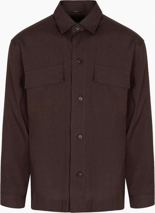 HUGO BOSS Mens P Cai K2P Shirt Brown - Size: Regular/36