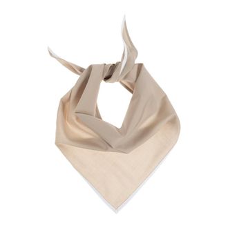 Emporio Armani Scarves, male, Beige, Size: ONE SIZE Triangular Scarf