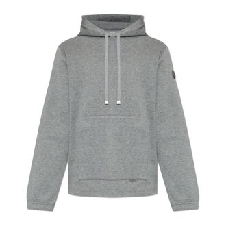 Moncler Hoodies, male, Gray, Size: 3XL Pullover Hoodie