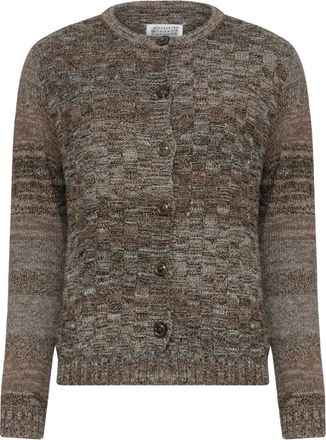 Maison Margiela Cardigan con bottoni - Marrone