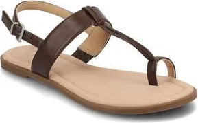 Journee Collection Gerra Toe Loop Sandal in Brown at Nordstrom Rack, Size 9.5