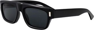 Saint Laurent SL 762 Zonnebrillen - Heren - Zonnebrillen - Zwart - 55 MM - Nylon - Accessoires