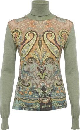 Etro Blusa a collo alto - Verde