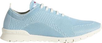 Kiton Fits Knit Cotton Sneakers - Heren - Sneakers - Blauw - 43 EU - Katoen - Schoenen