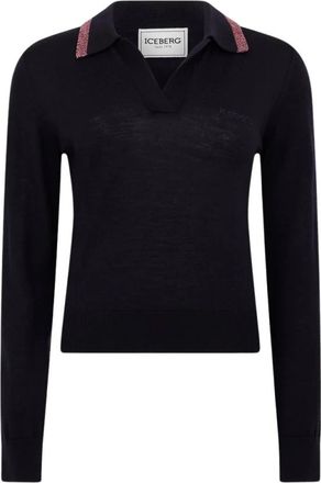 Iceberg Maglione Polo - - Knitwear - Donna - Blu - S