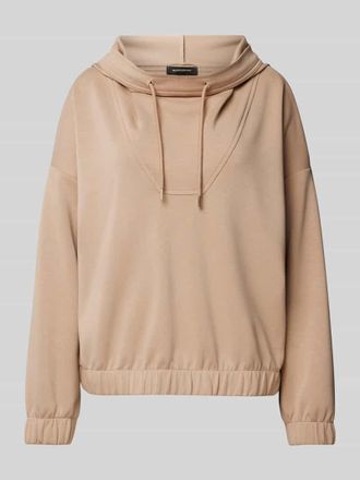 More & More More & More Loose Fit Hoodie aus Modal-Mix in Beige, Gr&ouml;&szlig;e 38