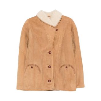 Blaz&eacute; Milano Button-up Suede Jacket