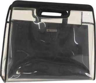 Gucci Pre-owned Handbags, female, Black, Size: ONE SIZE Pre-owned Vinyl Handbag