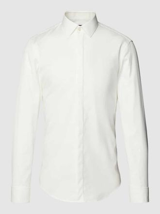 Jake*s Slim Fit Business-Hemd mit Kentkragen in Ecru, Gr&ouml;&szlig;e 39/40