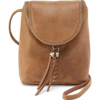Hobo Fern Leather Crossbody Bag in Whiskey at Nordstrom