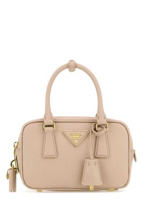 Prada Beige Logo Small Satchel