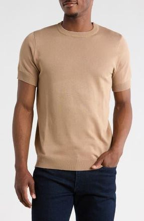 T.R. Premium Short Sleeve Knit Sweater in Mocha at Nordstrom Rack, Size Xxx-Large