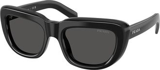 Prada PR D07SF Asian Fit 16K08Z Womens Sunglasses Black Size 54