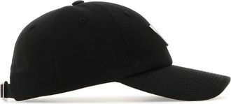 Valentino Garavani Womens Baseball Cap Black Cotton Elastane