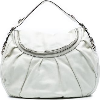 Gucci Pre-owned Gucci Medium Pebbled Calfskin Icon Bit Satchel Ladies 228584 002123