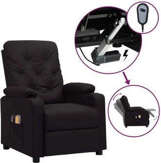 vidaXL Vidaxl - Sill&oacute;n De Masaje El&eacute;ctrico Cuero Sint&eacute;tico Negro