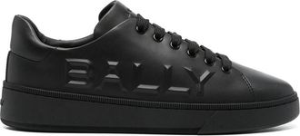 Bally Black Minimalist Low-Top Leather Sneakers