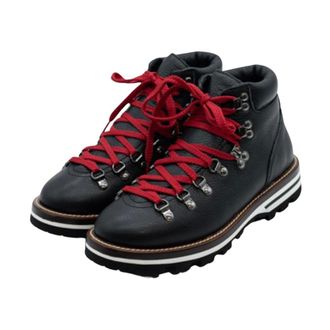 Monpiz Trekking Boots, male, Black, Size: 6 US Black Leather Cortina Pedula Shoes