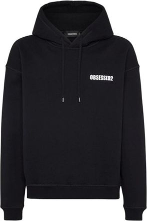Dsquared2 Obsessed 2 Hoodie - Heren - Hoodies - Zwart - M - Katoen - Hoodies & sweatvesten