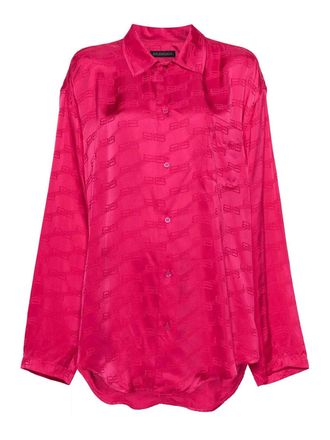 Balenciaga Logo Strips Minimal Shirt