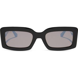 DIFF Eyewear Katie 52mm Gradient Rectangle Sunglasses in Black at Nordstrom Rack