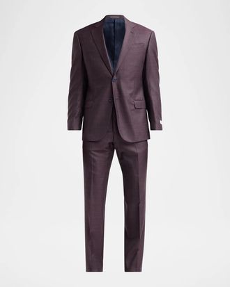Emporio Armani Men & apos;s Textured Wool Single-Breasted Suit