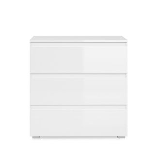Calicosy C&oacute;moda blanca de 3 cajones de 80 cm de ancho