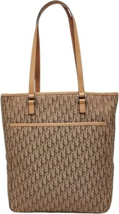 Dior Beige Trotter Shoulder Bag Tote Bag (Pre-Owned)