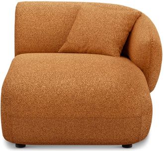 Castlery Auburn Right Chaise Customized, Performance Boucle Rust, Spill Resistant, Modular Sofa for Castlery