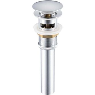 OEM Tap&oacute;n De Desag&uuml;e Retr&aacute;ctil Con Rebosadero Para Lavabo De Ba&ntilde;o. Lavabo De Inodoro. Acabado Cromado - Crezuo