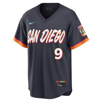 Nike Jake Cronenworth San Diego Padres City Connect Nike Mens MLB Stadium Jersey in Black | RE260H3HPY9-Y9R