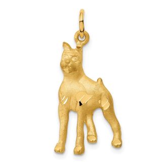 Diamond2Deal 14k Yellow Gold Yellow Gold Solid Polished Boxer Charm