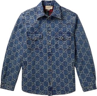 Gucci Hombre, Chaquetas, Azul, Talla: M