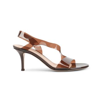 Gianvito Rossi Brown Open-toe Heels