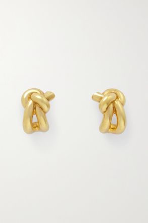 Bottega Veneta Orecchini Con Finitura Oro