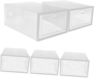 OEM Cajas Transparentes Apilables De 5 Piezas Para Guardar Zapatos, Organizador De Calzado Deportivo Para Uso Diario