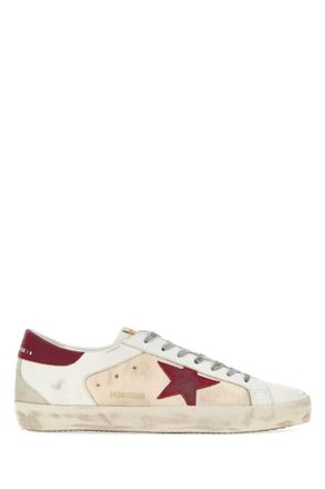 Golden Goose White Color Block Sneakers