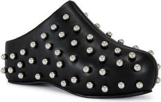 Azalea Wang Darwin Stud Platform Clog in Black at Nordstrom, Size 7