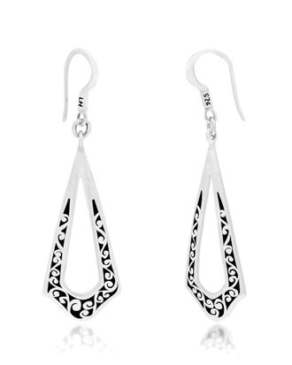 Lois Hill Silver Drop Earrings