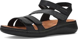 Clarks Cecily Mix Womens Sandals Black Combi Leather : 9.5 B - Medium