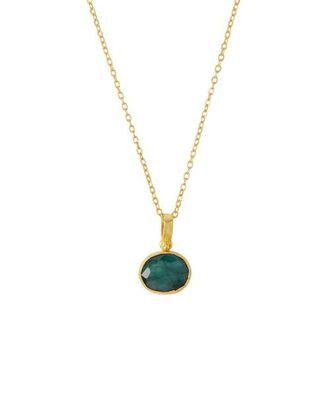 Ottoman Hands Siena Pendant Necklace in Emerald at Nordstrom